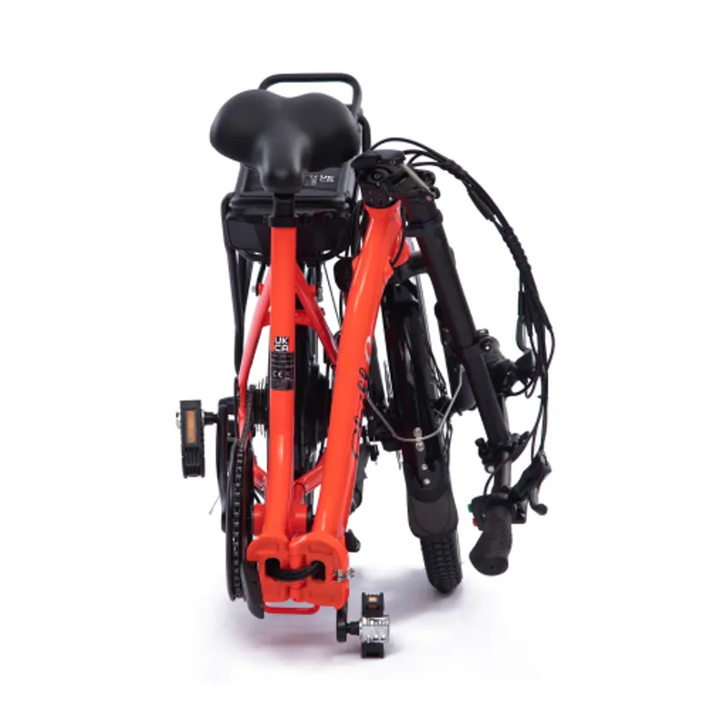 Chill-e Low Step Folding Electric Bike Orange E-Bike-7